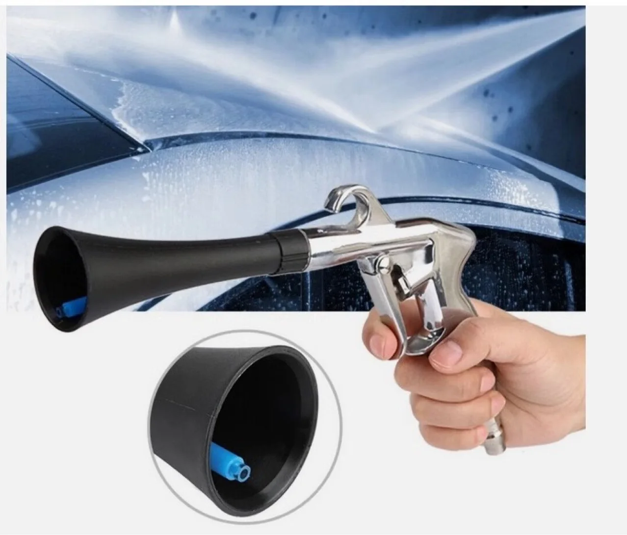 NEW Dry Cleaning High Pressure Gun Car Wash Gun 0.4Mpa-10Mpa Tornador Air Blow Interior Detailing Cleaning Tools Dust Blowing