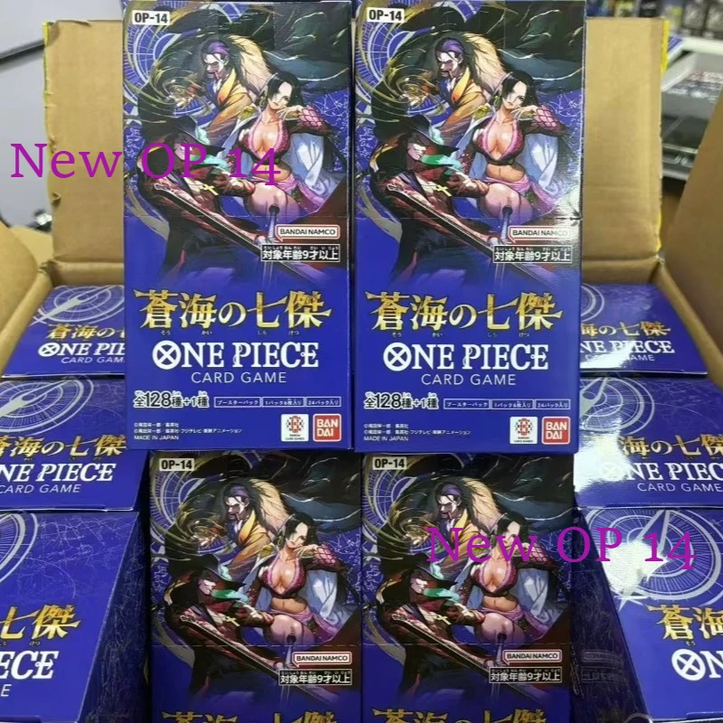

В наличии Оригинальный цельный TCG OP 14, Blue Sea Seven Heroes Booster Box Opcg Card, японский игровой подарочный набор, герметичный сбор