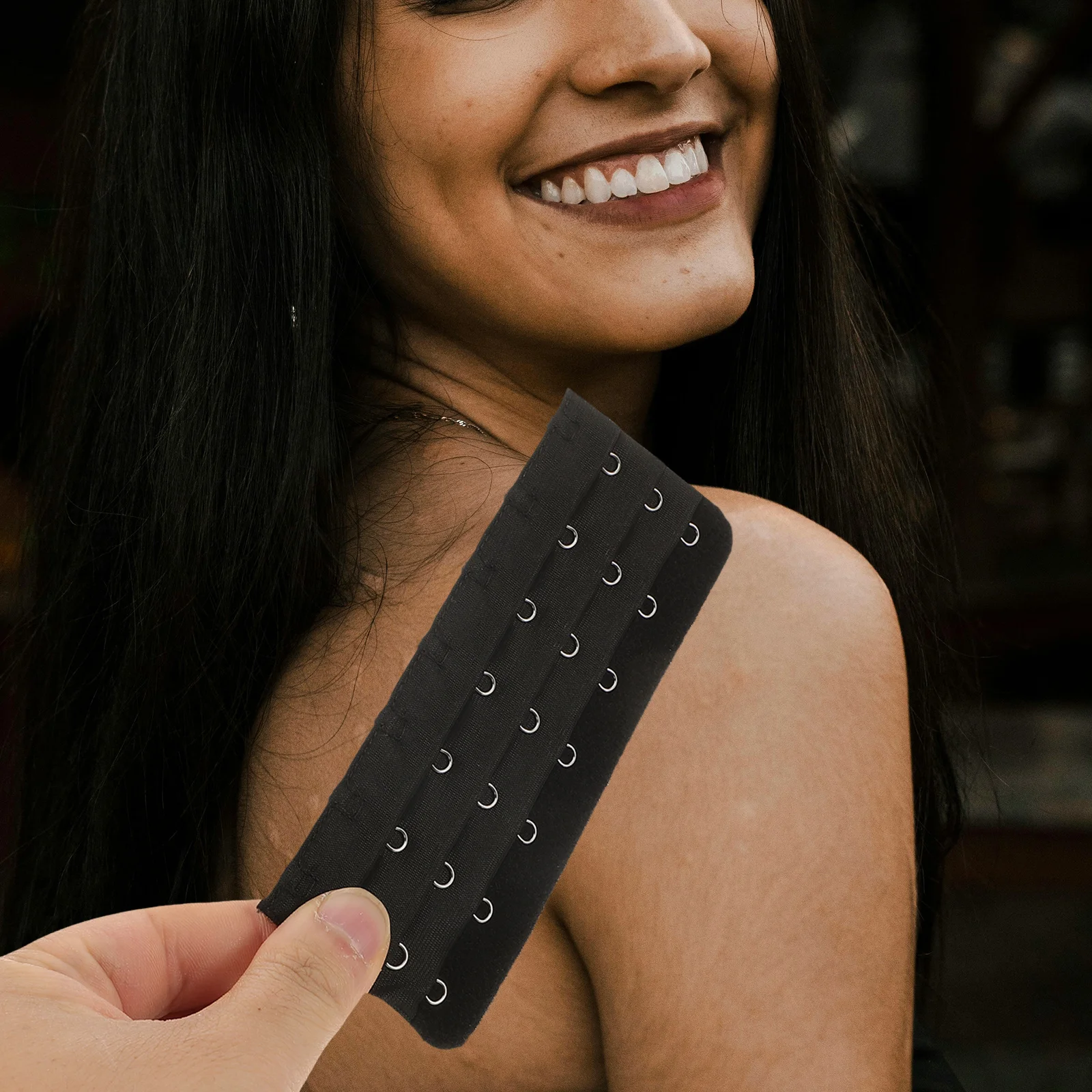 

4Pcs Bra Extenders 7 Hooks Elastic Extension Straps Comfortable Breathable Fit Bra Supplies Corset Extender Bras Extender