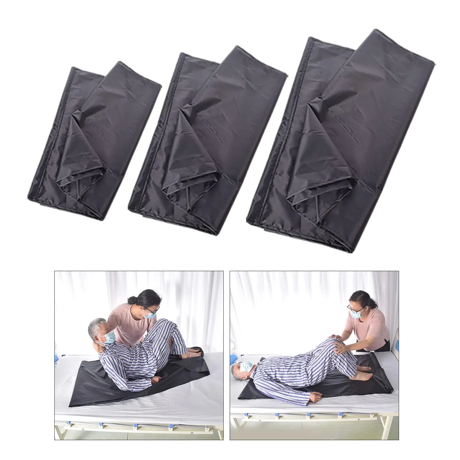 Slide Sheet Bed Transfers Sliding Draw Sheets Home Care Lightweight Shifting Auxiliary Pad, for Turning Moving Vehicles Cars