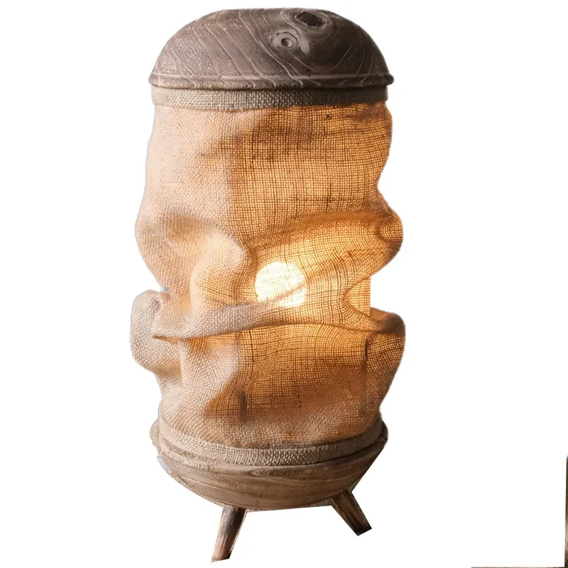 Hemp Handmade Lamp Environmental Protection Art Soft Decoration Pastoral Style Lamp