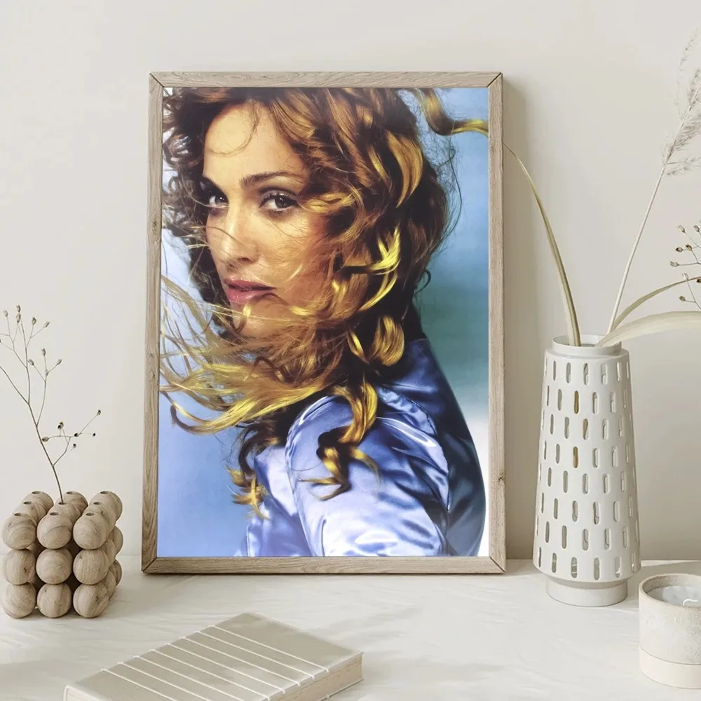 Madonna cantante Poster Kraft Club Bar Paper Vintage Poster Wall Art Painting Bedroom Study Stickers