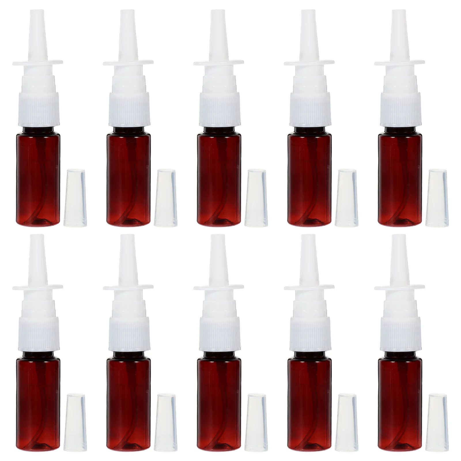 

10pcs Nasal Spray Bottle Mini Fine Small Plastic Bottles for Travel Home Non Toxic Eco Friendly Portable Reusable