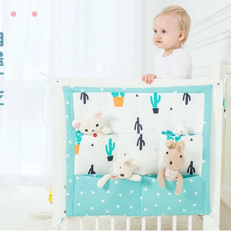 Baby Cribs Storage Bag Baby Bedside Hanging Storage Bag Organizer For Kids Baby Bedding Diaper Bag