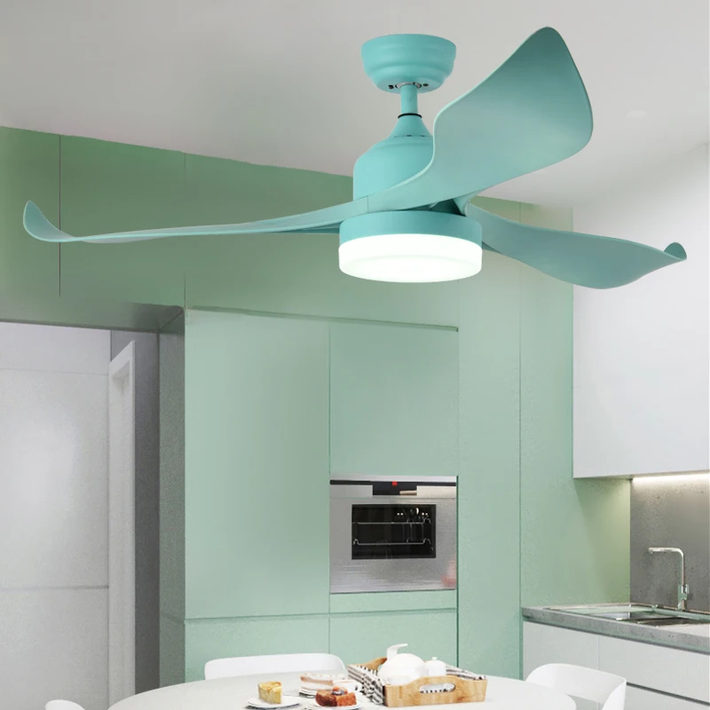 TINNY Modern Ceiling Fan Lights With Remote Control Fan Lighting Decorative For Home Living Room Bedroom Restaurant