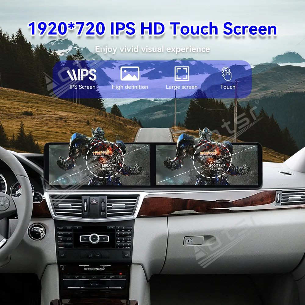 

12.3 Inch Dual Screen Car Radio For Mercedes Benz E 2009-2012 Car Multimedia Video Player GPS Navigation Carplay Unit Auto Parts