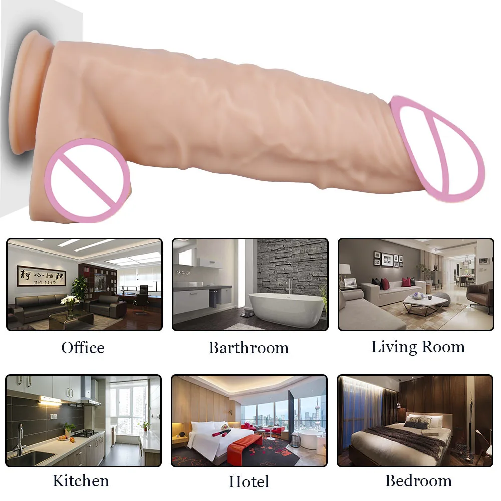 GaGu 39*9.6cm Giant Huge Dildo Super Big Dick With Suction Cup Anal Butt Plug Large Dong Realistic Long Penis Sex Toys For Women