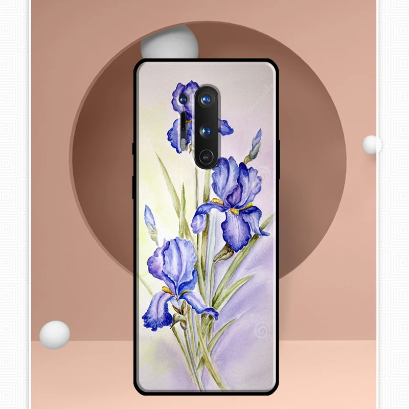 حافظة زهور القزحية الزرقاء لهاتف OnePlus Nord CE 5 3 4 Lite N20 N30 OnePlus 13R 12R 13T 10T 10 Pro 11 12 13 15 #3