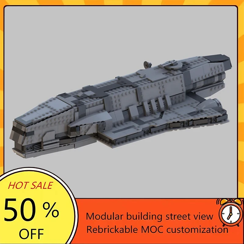 

891PCS Popular Space War Movie Model MOC Building Bricks Spaceship Modular Technology Gifts Holiday Assemble Children Toy Suit