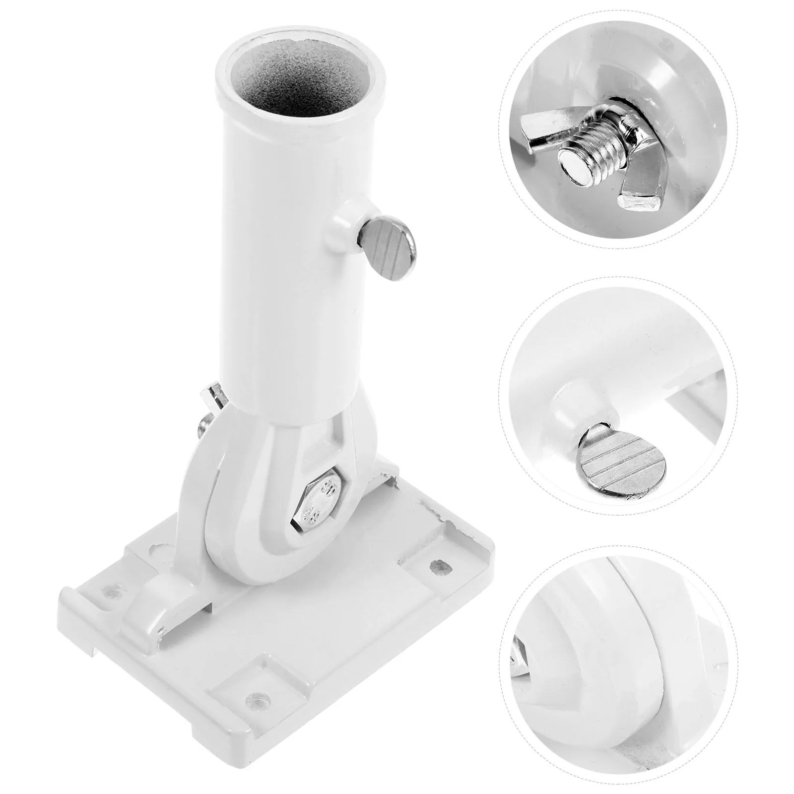 

1 set 1 Set Aluminum Flagpole Base Holder Adjustable Wall Mount Bracket For House Outdoor Classroom Flag Pole Base Stand Display