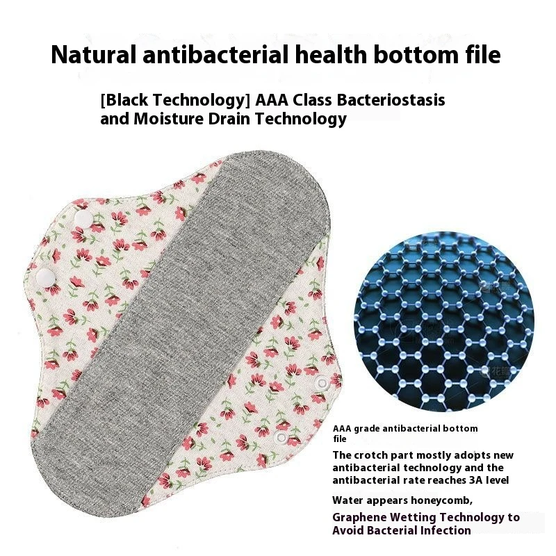 Graphene Anti-bacteriostatic Pad Cotton Washable Underwear Reuse Unisex Women Urine Leakage Pregnancy Cloth Absorption Elderly