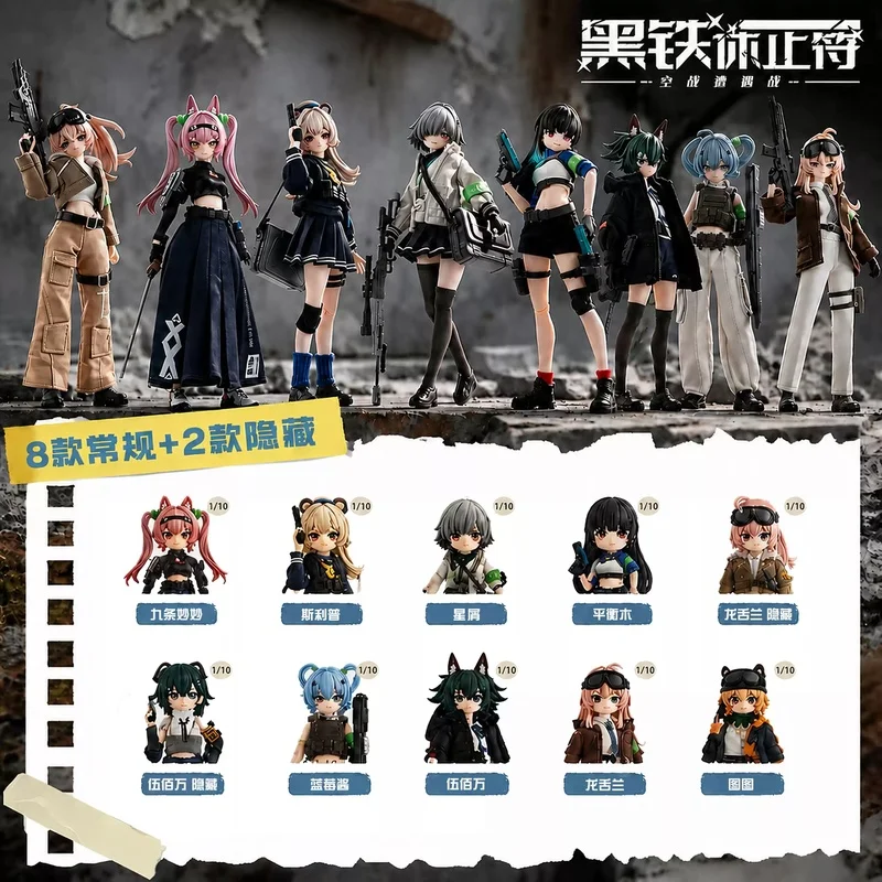New Eden Toys Bjd Dolls 2026 Black Iron Rest Series Mystery Box Blind Box Cute Action Anime Figure Kawaii Collectible Model Gift