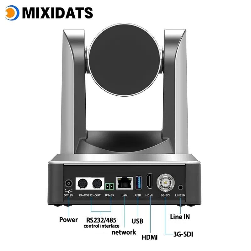 PTZ Camera 4K 60fps AI Tracking 12x 20x 30x Zoom Supports NDI HDMI SDI USB and Network Interfaces