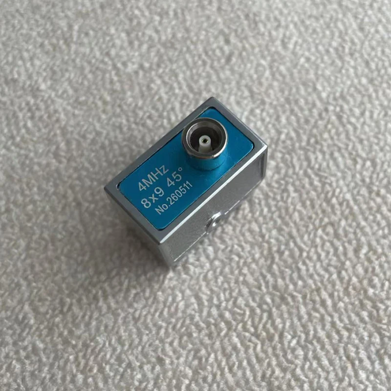 Top Connector Angle Probe Transducer for 4MHz 5Mhz 10x10 8x9mm 45/60/70 Ultrasonic Testing Probe Transducer