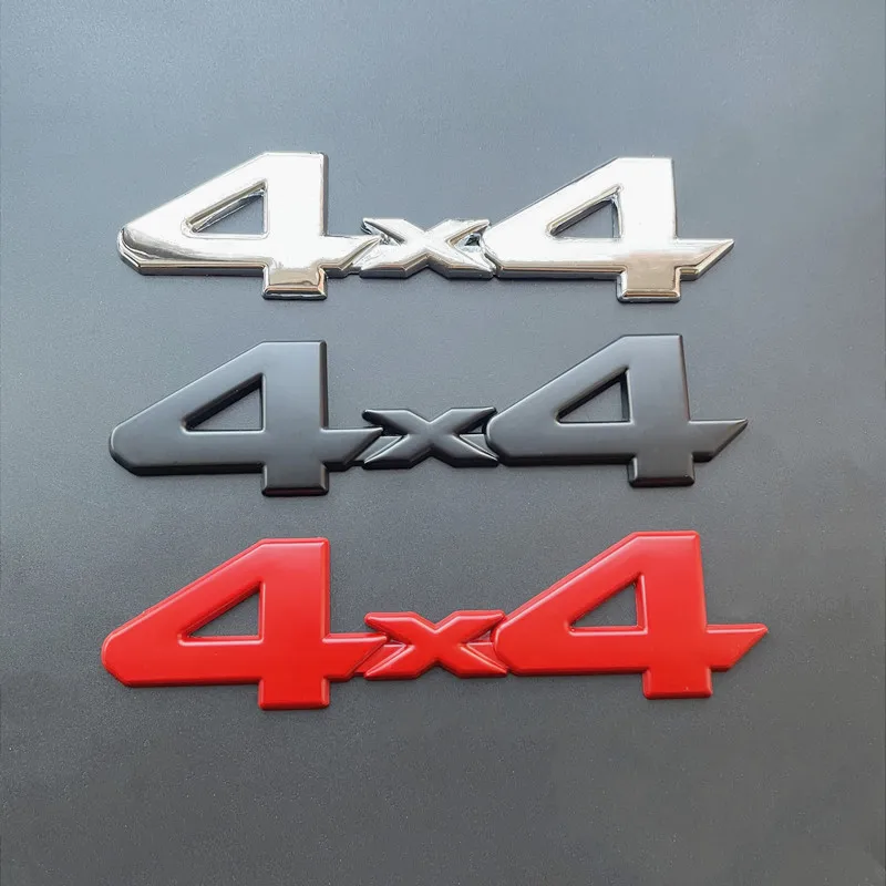 3D Metal Letters For Car Trunk RC Jeep 4X4 Stickers CJ7 XJ Off Road Crawler Compas Grand Cherokee Wrangler 4X4 Accessories