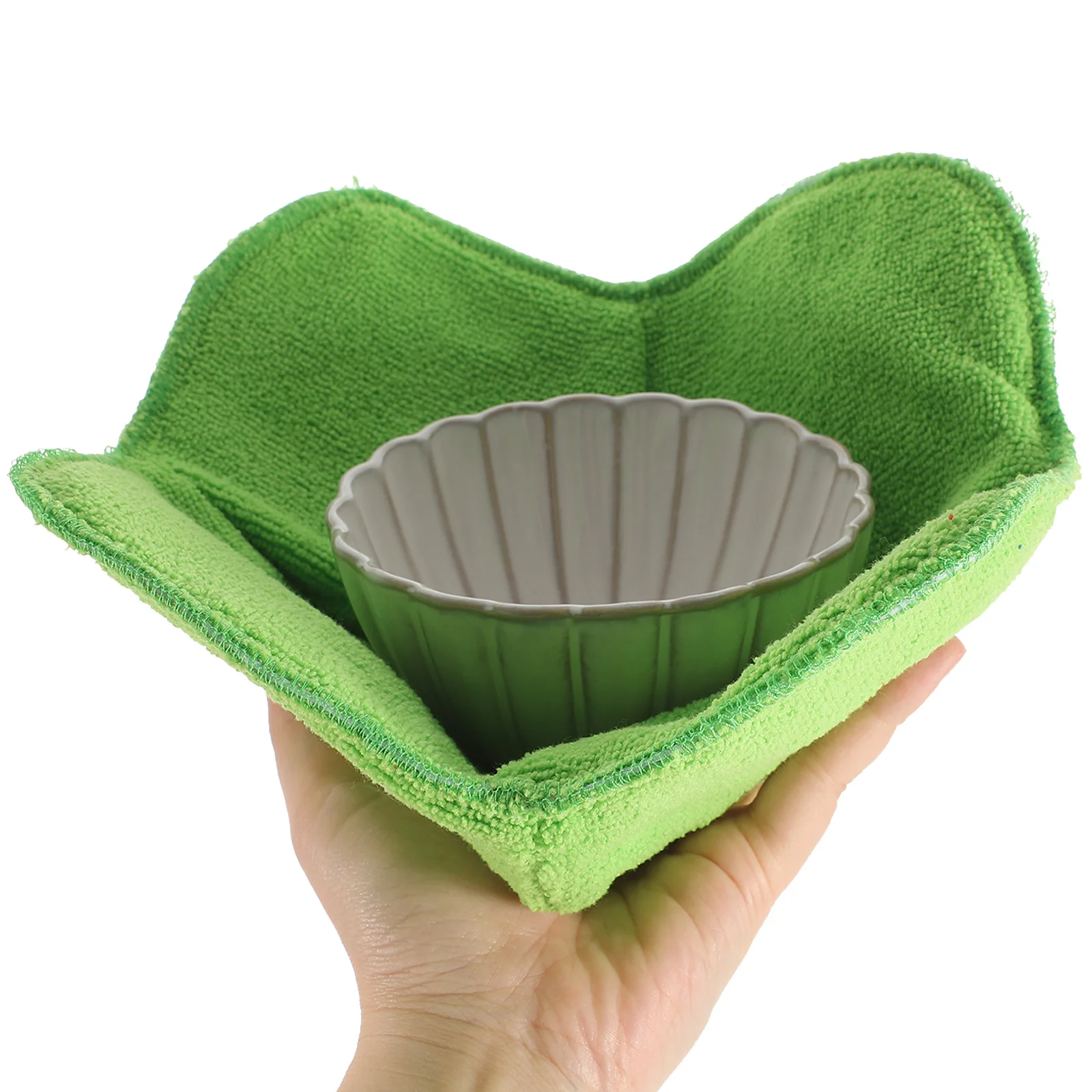 

4 шт., держатель для миски для микроволновой печи, защита от ожогов, изысканный дизайн, практичные, легко стираемые, керамические миски для супа