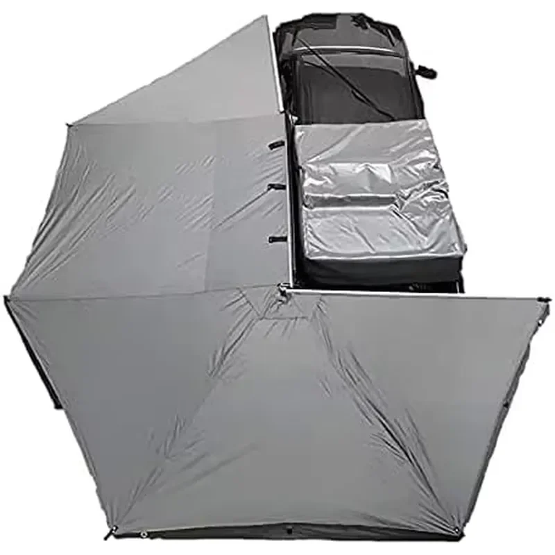 Awnlux 270 Degree Car Side Awning with Aluminum Poles for Camping for Outdoors Factory Sales