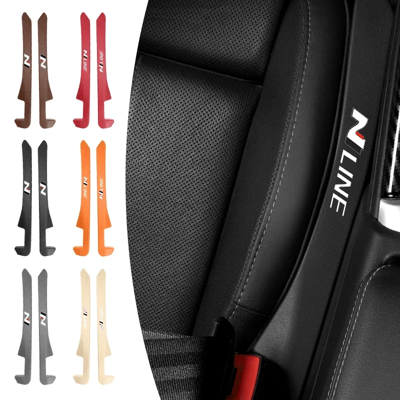 

Car Seat Gap Plug Seam Filling Anti-Leakage Strip Seat Side Slot Filling Strip For Hyundai N Nline Logo Accent Tucson I20 I30