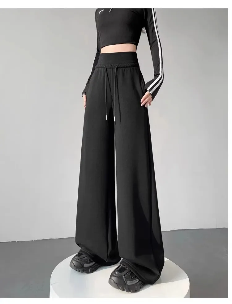 Pantalones Elegantes para Mujer, Estilo Palazzo, Anchos, de Cintura Alta, para Oficina, Largos