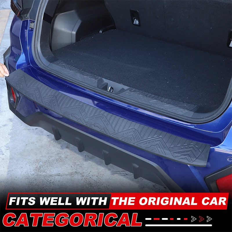 

TPE Black Car Trunk Bumper Decorative Guard Trim Sticker For Subaru Crosstrek 2024 2025 Car Protection Accessories