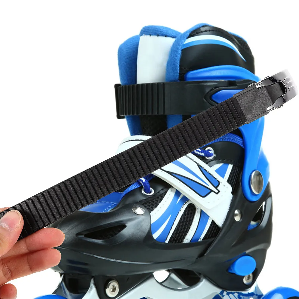 

2Sets Roller Skate Buckle Strap Replacement for Inline Skates Adjustable Secure Skate Belt with Screws Nuts Universal Fit All