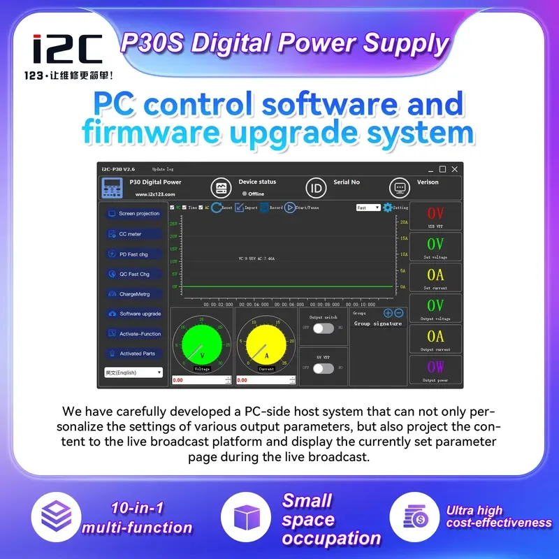 I2C P30S 2 in 1 ESD Soldering Station 700W SMD Rework Soldering Station Hot Air Welding Repair Tools Solder Iron 2