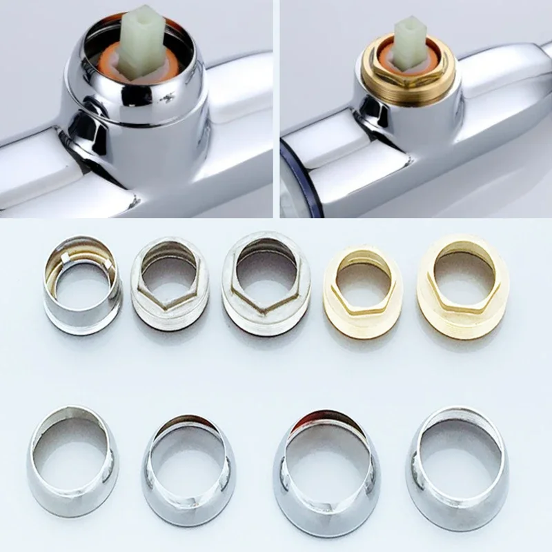 1PC 35/40mm Faucet Spool Gland Shower Fixing Cap Cover Bowl Decorative Cover Kitchen Basin Faucet Replacement Accessories