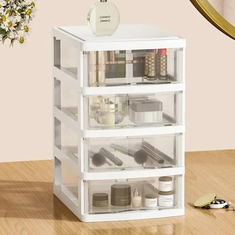 Desktop Storage Box Drawer Type Storage Cabinet Office Desk Storage Boxes Cosmetics Stationery Debris Rack Closet Organizer