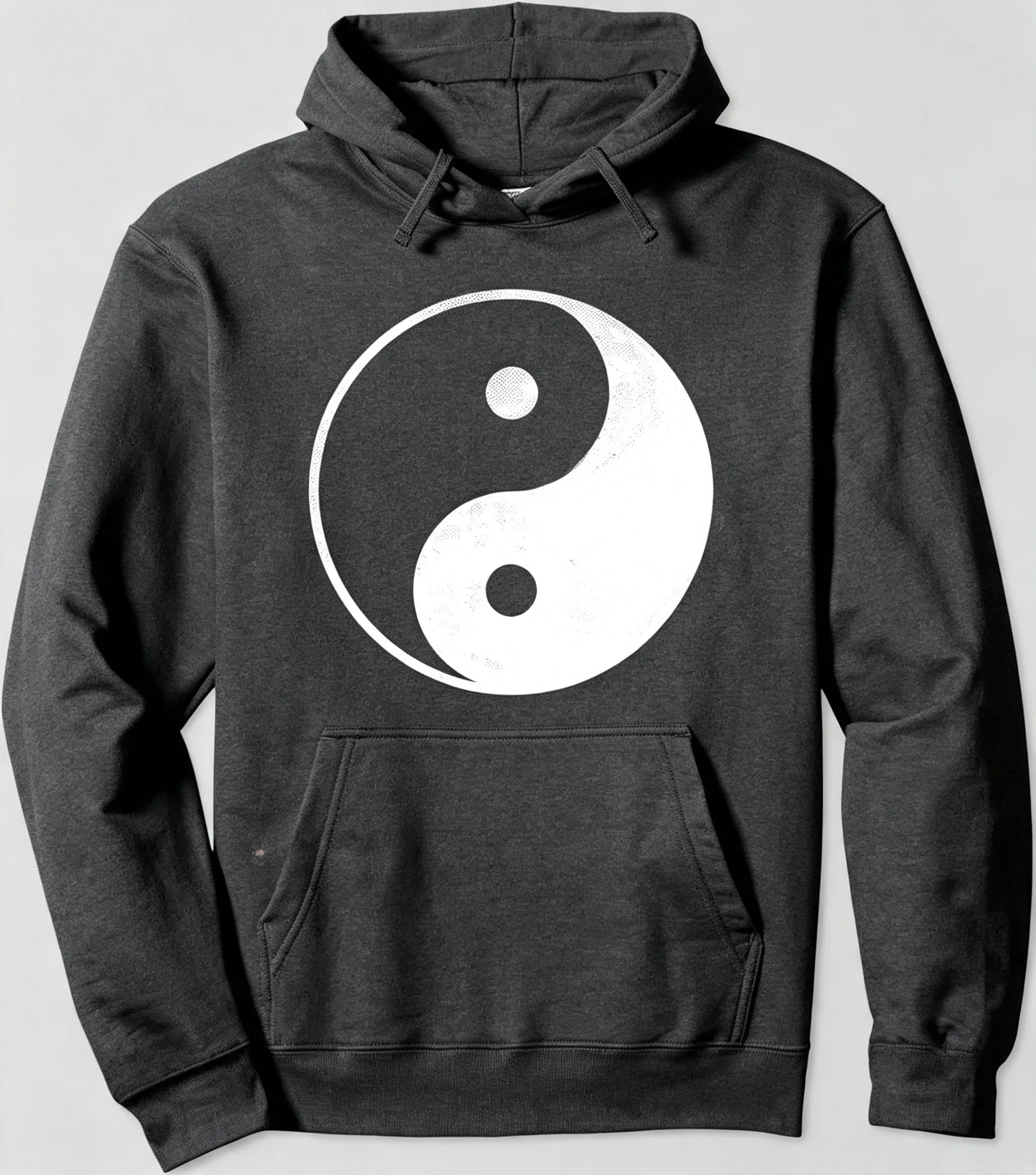 2026 Herbst Winter Yin Yang Spiritueller Distressed Pullover Hoodie, Yinyang-Design Lässiger Street-Sweatshirt für Männer und Frauen – Detail 3