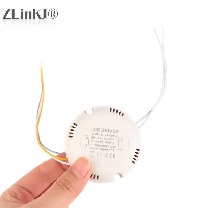 8-24W/25-36W LED Driver Light Ceiling Lights Power Supply Double Color Lighting Transformers AC176-265V 240-300mA LED Driver