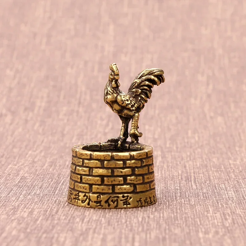 

Bronze Rooster Statue Water Well Architecture Modern Art Sculpture Metal Crafts Home Decoration Garden Decoration Figurines