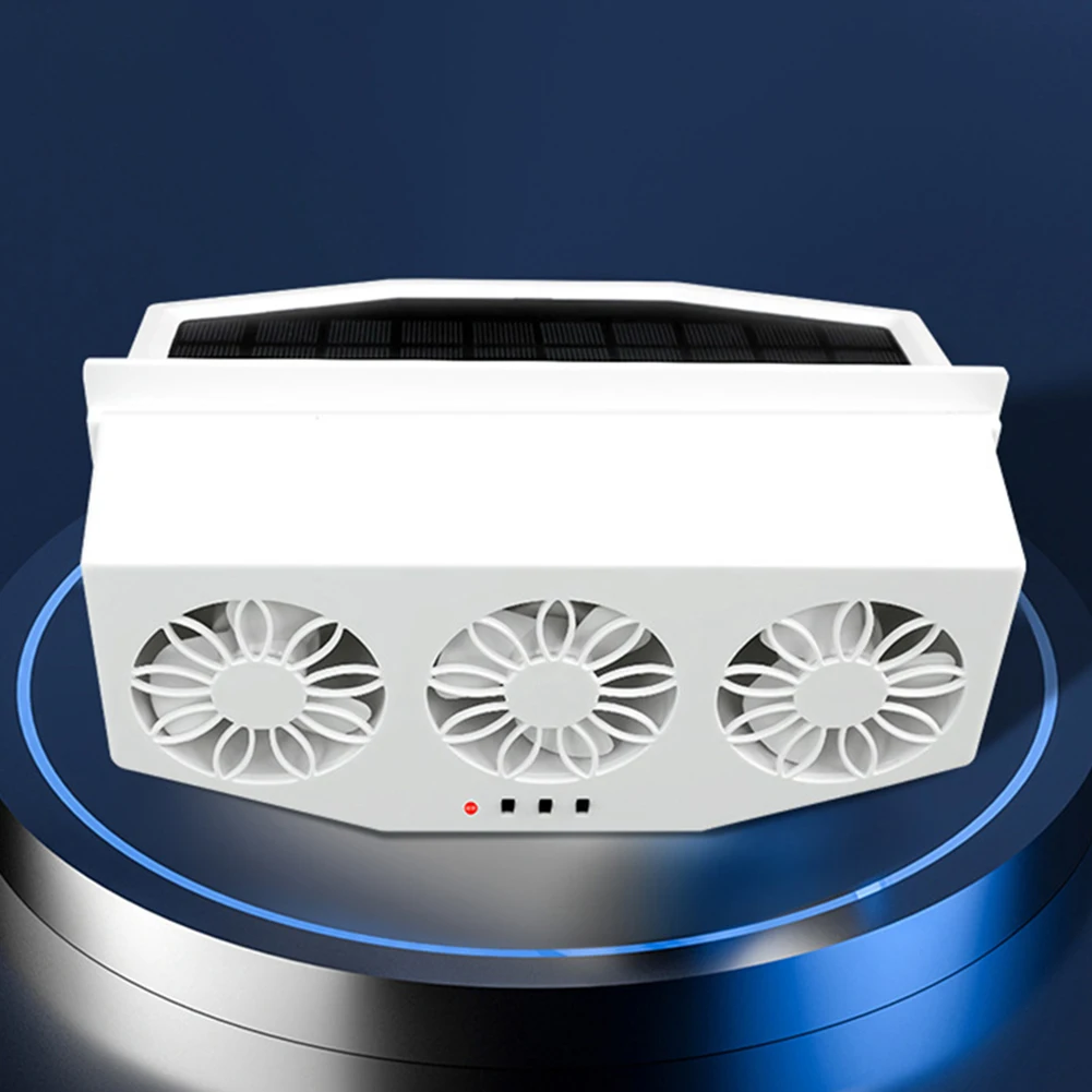 

Solar Powered Car Exhaust Fan Peculiar Smell Car Radiator Cooling Fan USB Powered Car Window Air Vent Fan for All Cars