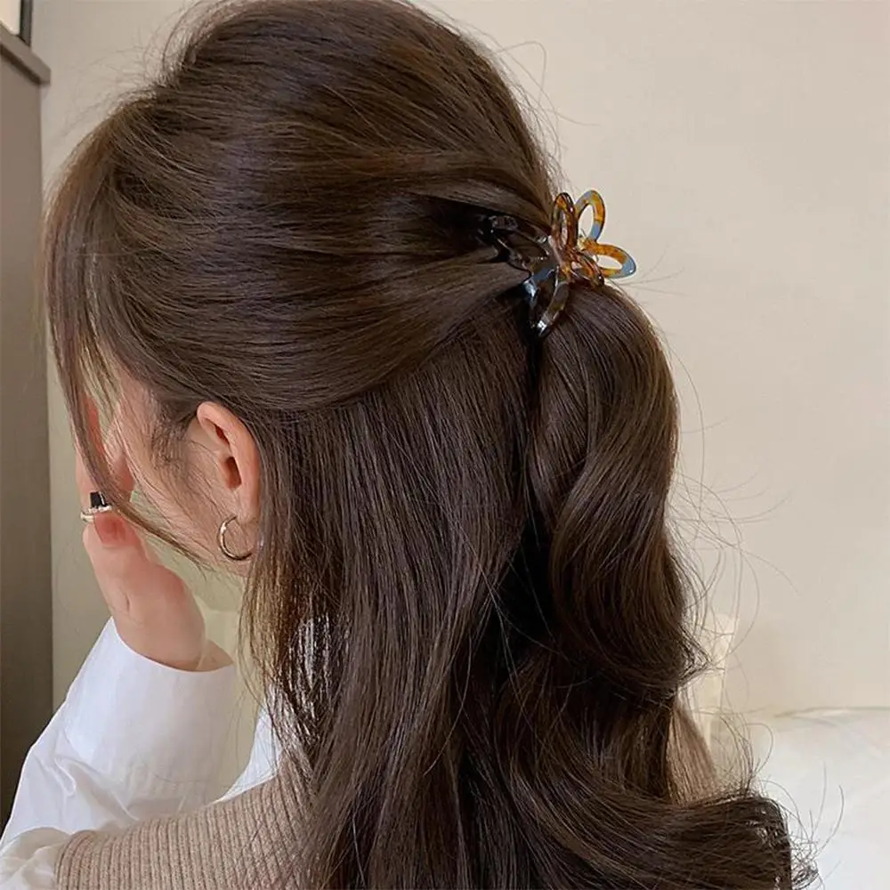 

Vintage Sweet Hollow Hair Clip Fairy Acetate Hair Claw Women Hair Accessories for Women Girls