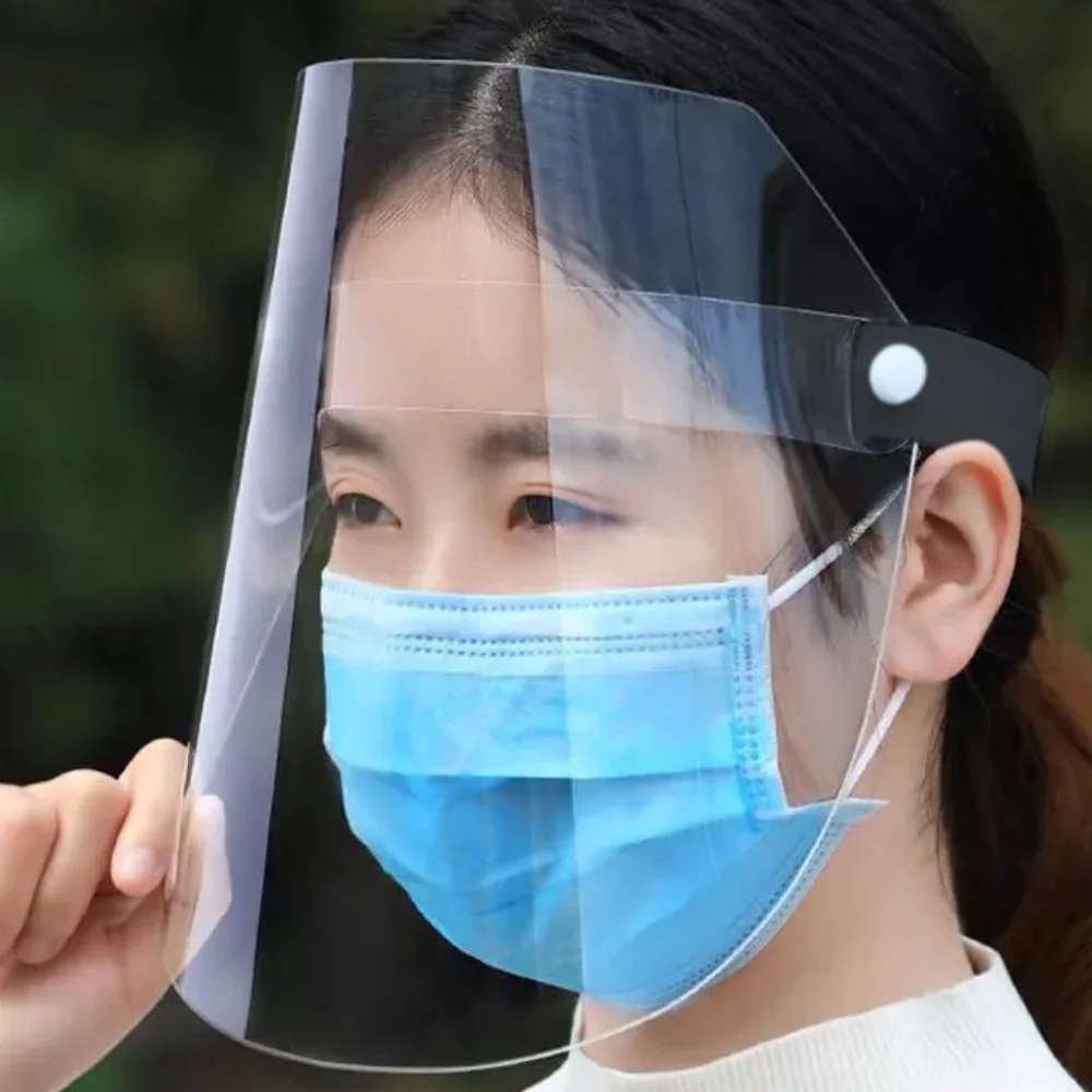 1/10PS Mask Shielding Protective Mask Kitchen Tools 10Pcs Anti-Foam, Anti-Splash Shielding, Anti-Fog Face, Full Face Transparent