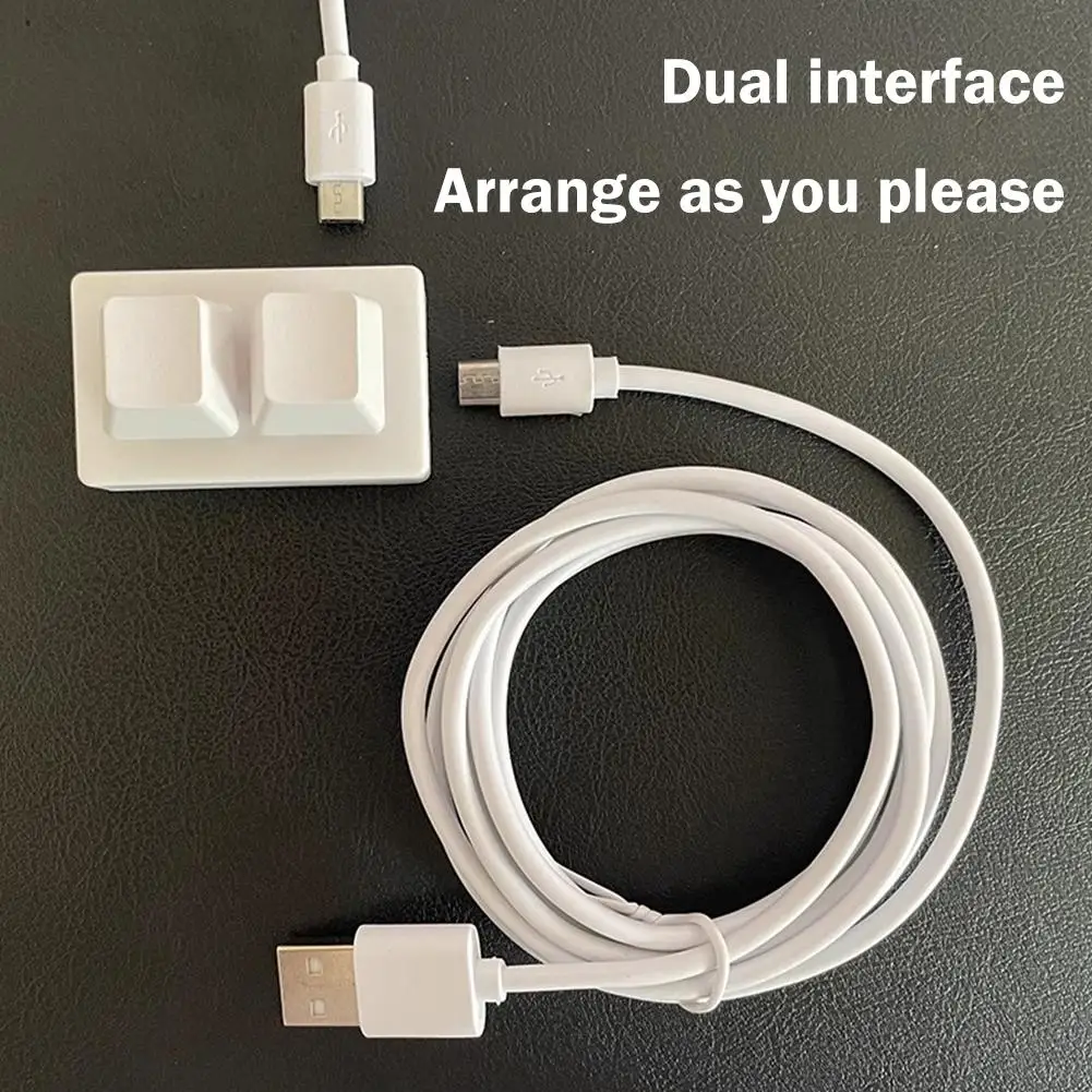 2 Key Mechanical Macro Keyboard With RGB Backlit Programmable Copy And Paste Mini Keypad For Gaming Photoshop Editing