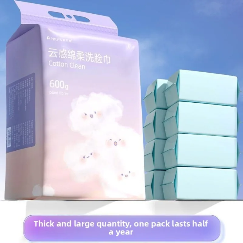 Disposable, Extra-Thick, Extra-Large Facial Wipes with Hanging Dispenser—professional-Grade Soft Wipes for Beauty Salons