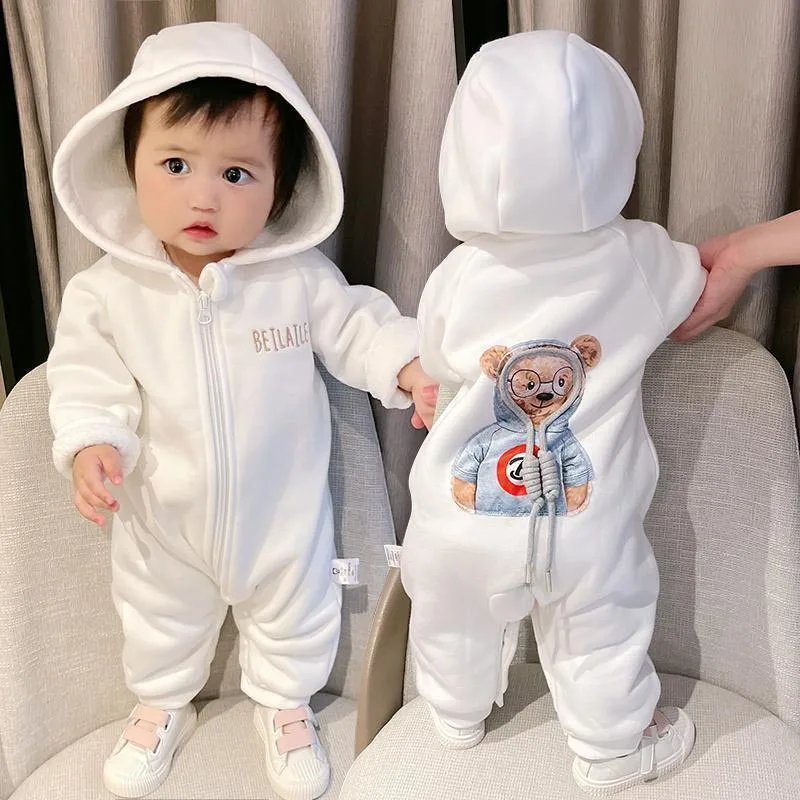 Baby Spring and Autumn Jumpsuit Boys Girls Long Sleeve Baby Clothes Newborn 0 to 18M Solid Romper Toddler Clothing Baby Overall