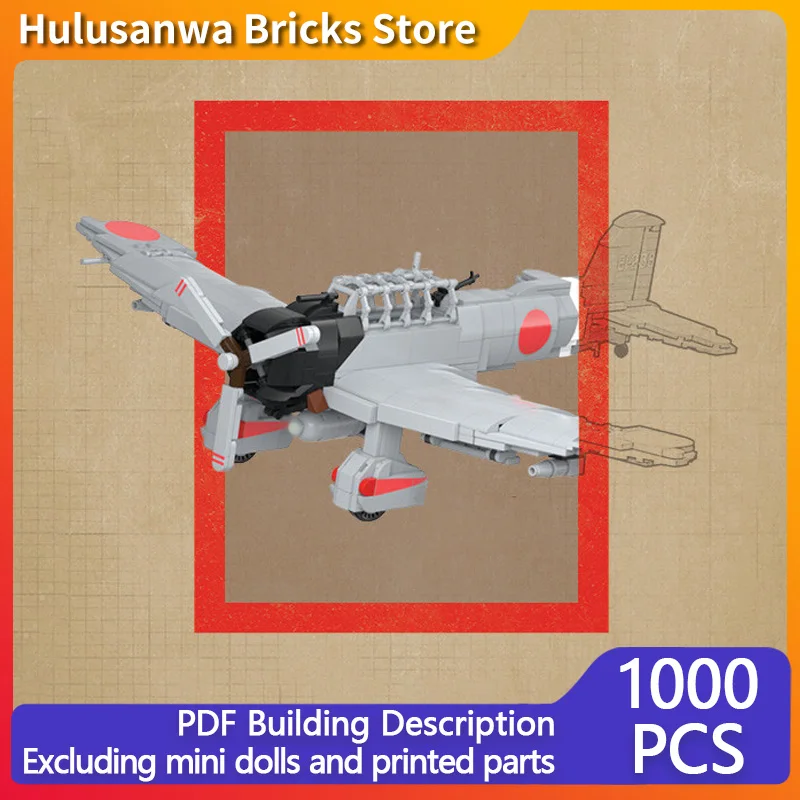 

D3A1 Military Bomber Model MOC Building Bricks War Equipment Modular Technology Gifts Holiday Assemble Children Toys Suit