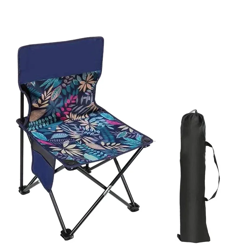 Detachable Portable Folding Camping Chair Outdoor Moon Chair Collapsible Foot Stool for Hiking Picnic Fishing Beach Chairs