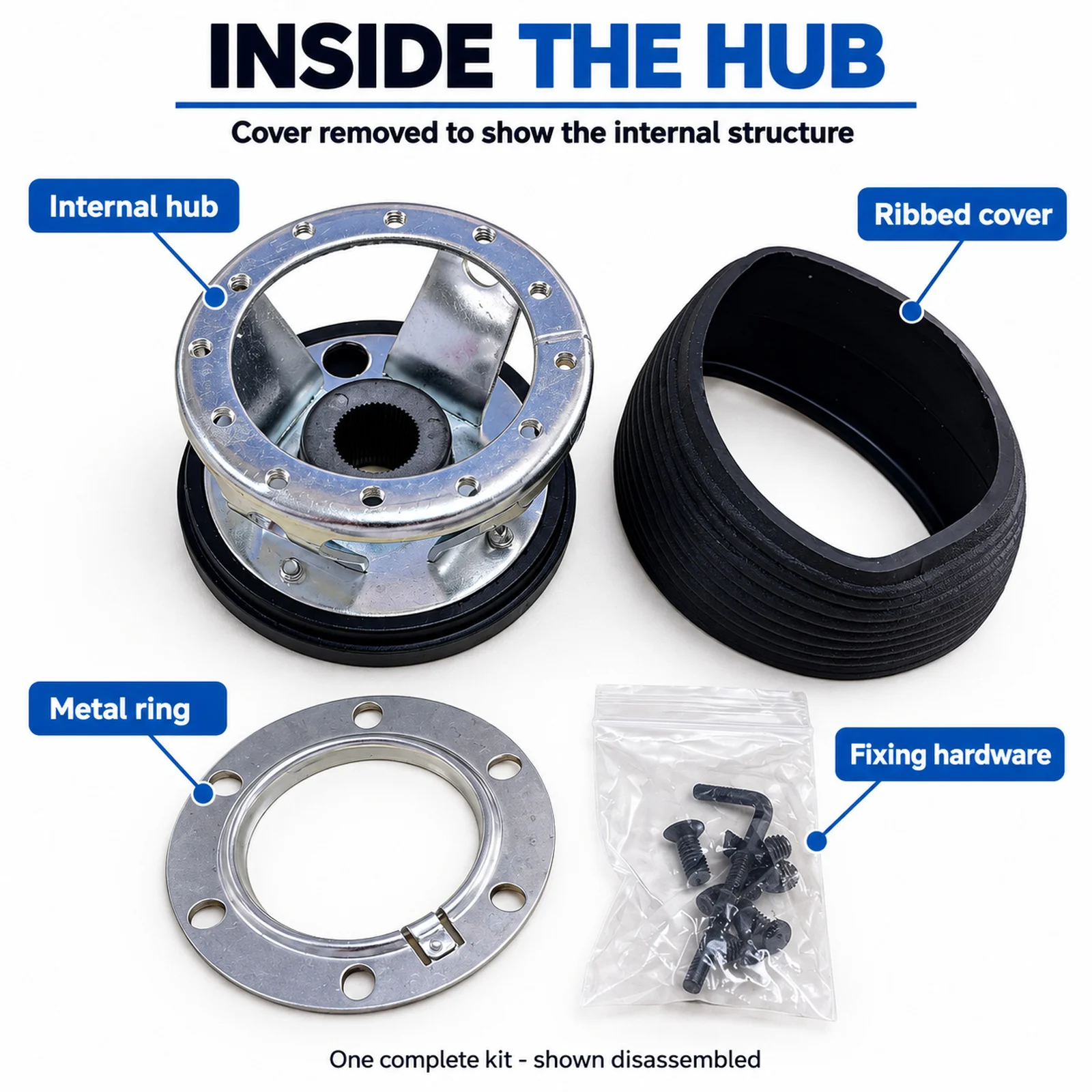 Wheel Quick Release Hub Hubs Adapter Snap Off Boss Kit For Land Rover Defender 2015- 48T