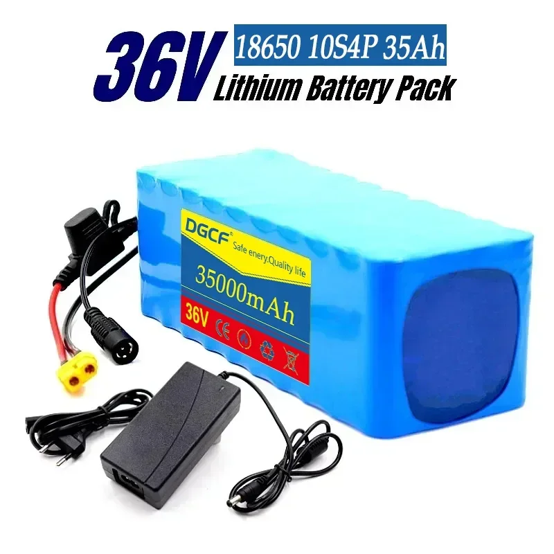 

Free delivery of 36V battery pack 10S4P 35000mAh battery pack 1000W high-power battery 42V 350000mAh BMS+42V2A charger