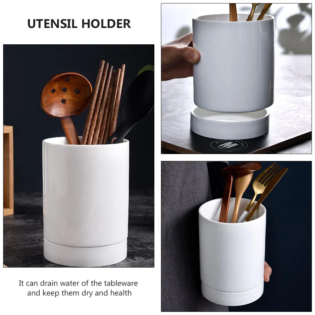 

Elegant Chopsticks Drain Rack Cutlery Holder for Countertop Kitchen Utensil Rests Holders