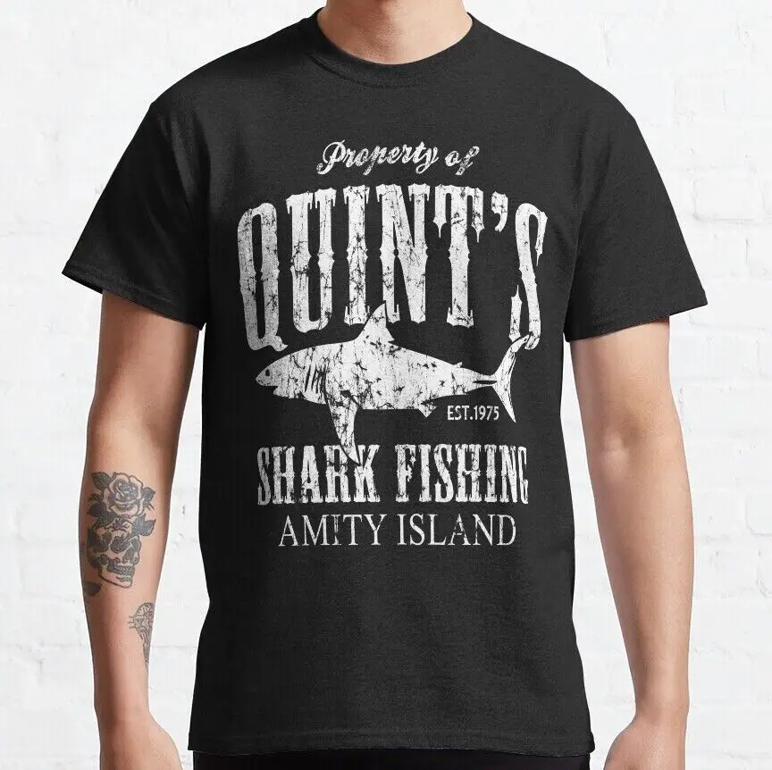 Quints Shark Fishing Amity Island Classic T-Shirt