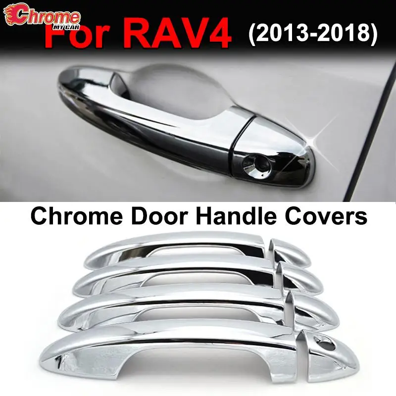 

Стайлинг автомобиля, хромированная дверная ручка, защелка, накладка, крышка, молдинг, украшение для Toyota RAV4 2013 2014 2015 2016 2017 2018