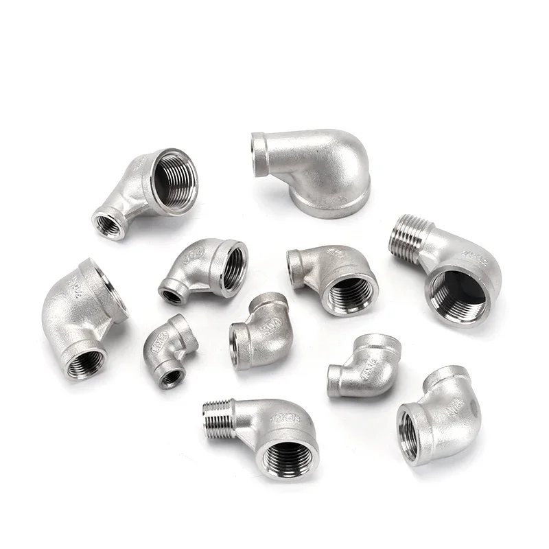 Riduttore Connettore A Gomito 1/8 "1/4" 3/8 "1/2" 3/4 "1" BSP Femmina Maschio Filettatura Raccordo Adattatore 304 In Acciaio Inox Acqua Gas Jointer
