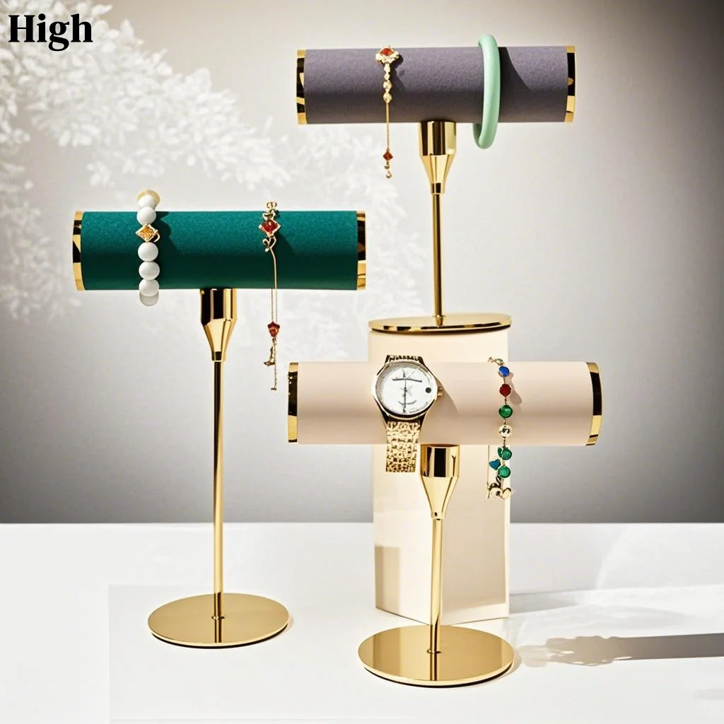 

Single Layer Metal Cover Bracelet Holder Packaging supplies jewelry display jeweler organizer woman