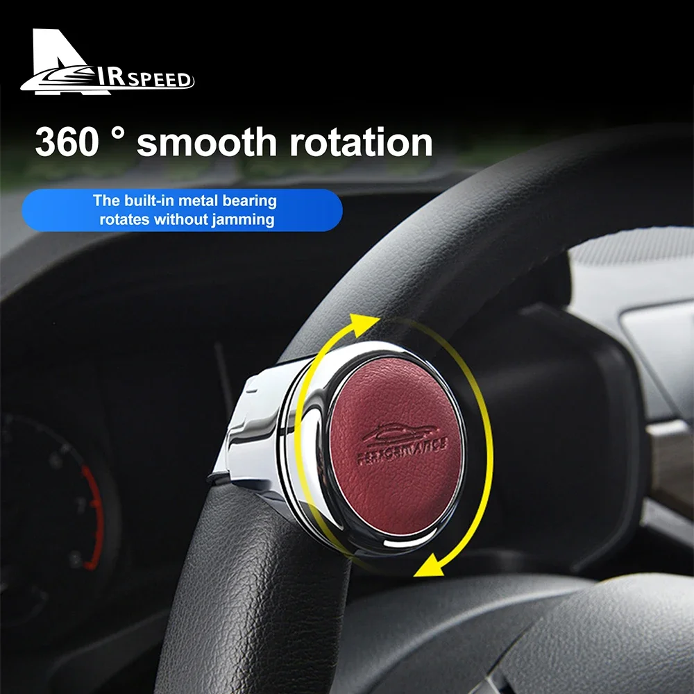 Turning Steering Wheel Booster Spinner Knob 360 Degree Rotation Metal Bearing Power Handle Ball Shaped Car Interior Decoration
