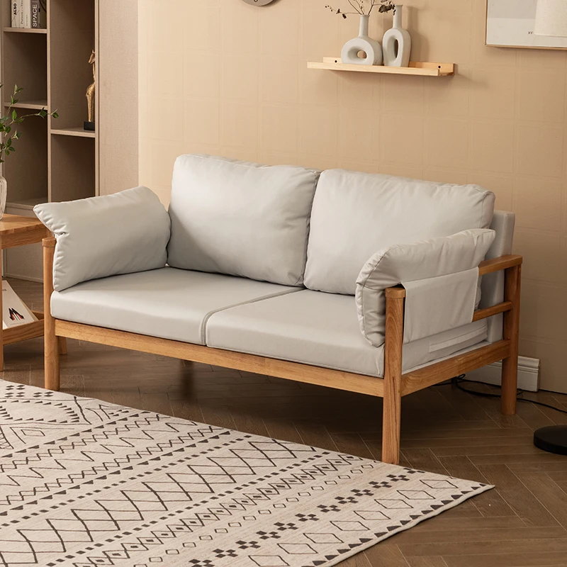 

Simple Modern Living Room Sofas Luxury Solid Wood Balcony Minimalist Living Room Sofas Europe Family Woonkamer Banken Furniture