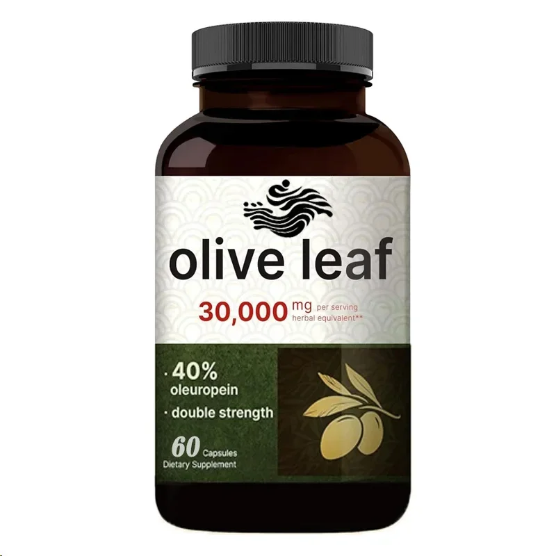 

Olive Leaf Extract 40% Active Olivine, 50:1 Herbal Polyphenol and Flavonoid Antioxidants, Immune and Heart 60 Capsules