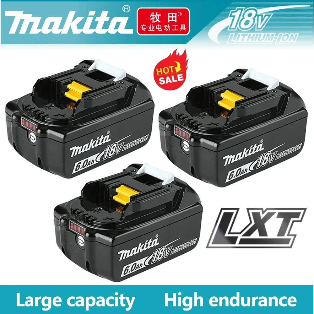 New Original Makita 6Ah/5Ah/3Ah for Makita 18V Battery BL1830B BL1850B BL1850 BL1840 BL1860 BL1815 Replacement Lithium Battery